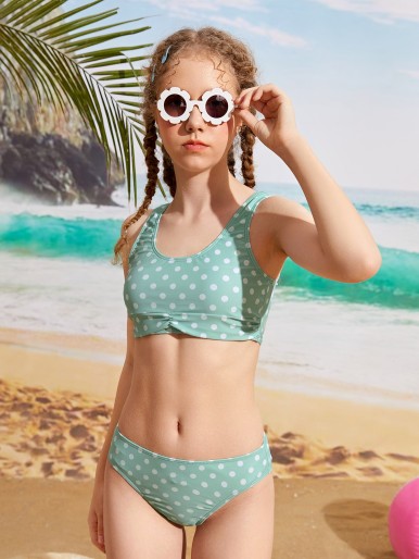 3pack Triangle Thong Bikini Swimsuit With Beach Skirt