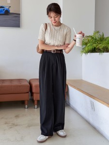 DAZY Slant Pocket Tailored Pants