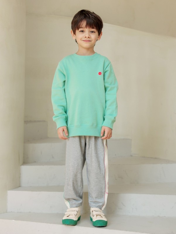 Toddler Boys Contrast Sideseam Letter Graphic Sweatpants