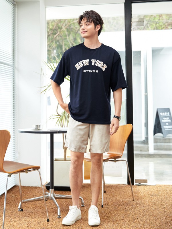 Letter Graphic Tee & Shorts