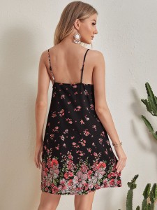 Maternity Floral Print Slip Dress