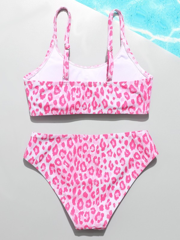 Girls Leopard Bikini Swimsuit