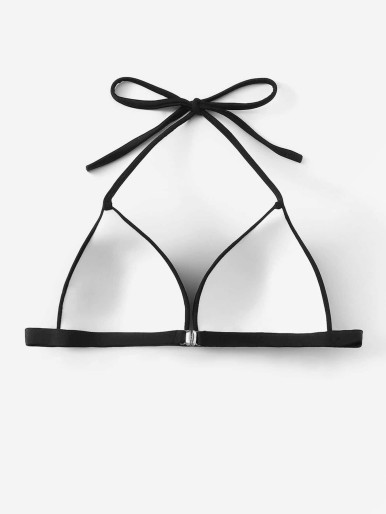 Triangle Halter Swimming Top