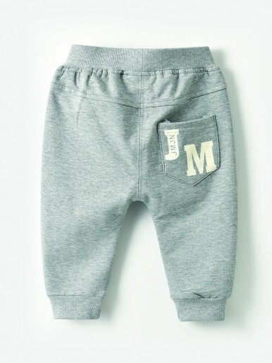 Toddler Boys Slogan Graphic Sweatpants