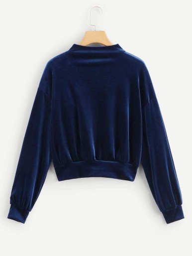 Fluwelen sweatshirt