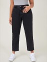 Plus High Waist Mom Cropped Jeans