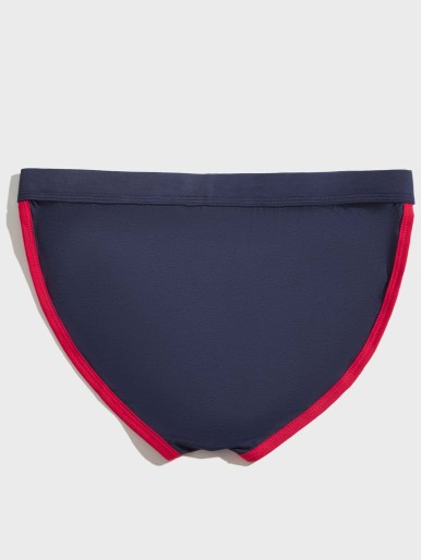 Men Contrast Binding Brief