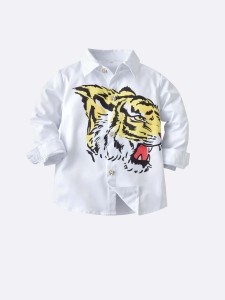 Toddler Boys Tiger Print Shirt