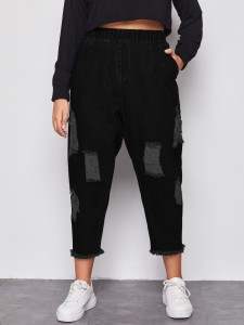 Cloak Sleeve Notched Collar Cropped Jumpsuit