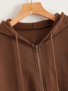 Color-block Drop Shoulder Pocket Front Sweater