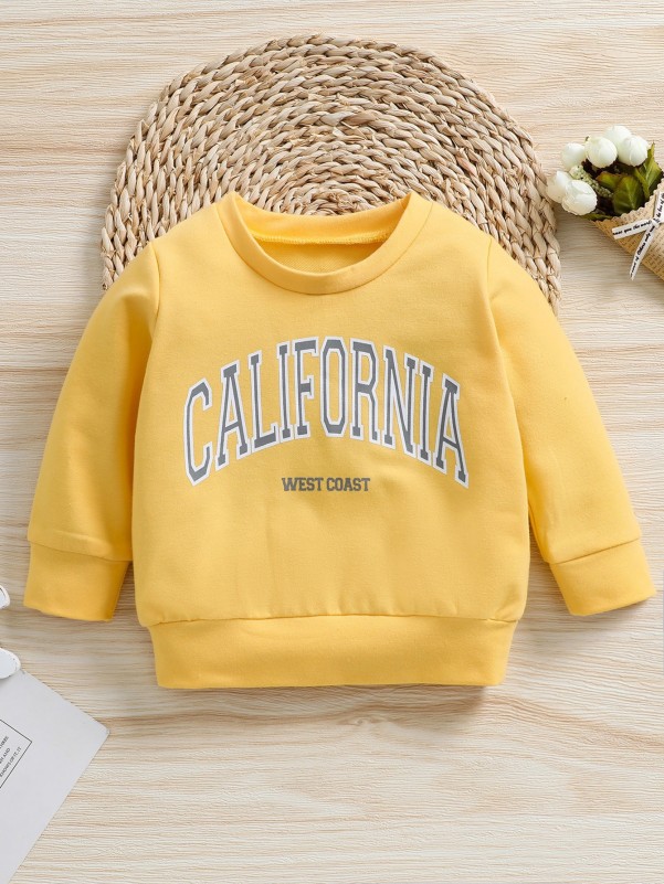 Baby Letter Graphic Sweatshirt