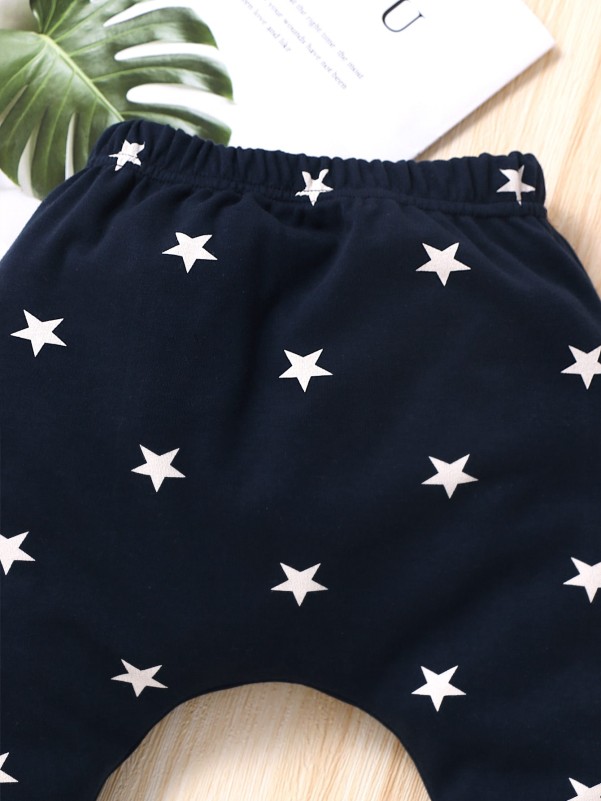 Baby 3pcs Star & Dinosaur Print Pants