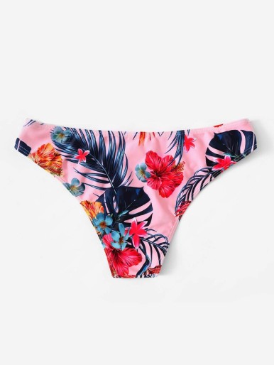 Tropical Print Swimming Panty