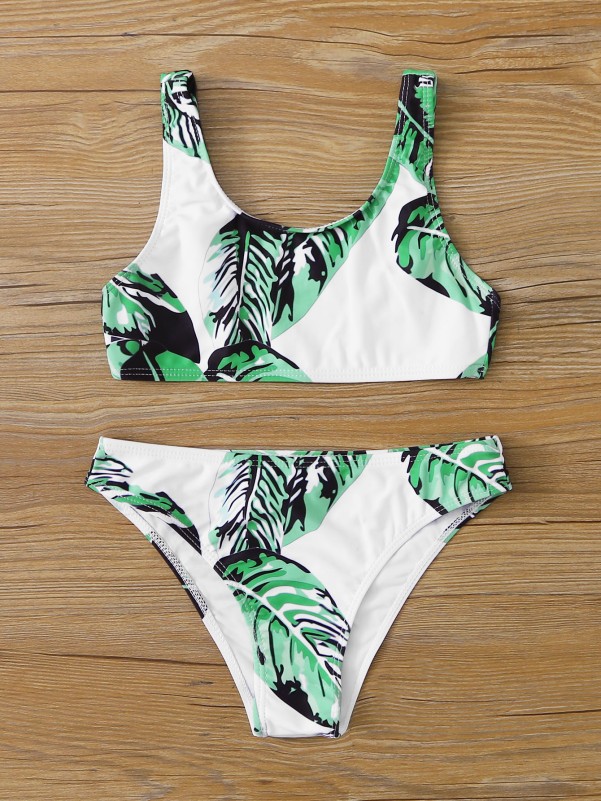 Girls Random Tropical Bikini Set