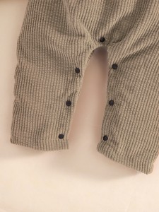 Baby Ruffle Trim Corduroy Jumpsuit