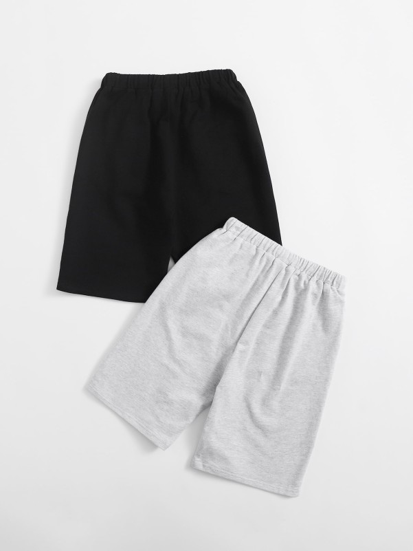 Boys 2pack Drawstring Waist Track Shorts