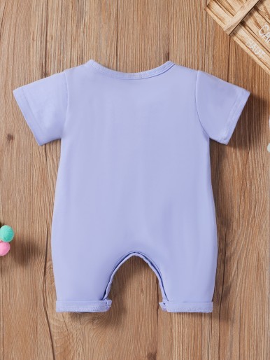 Baby Unisex Button Front Romper