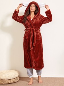 Double Button Belted Overcoat