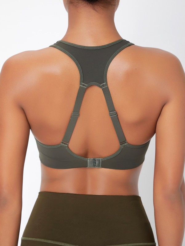 حمالة صدر رياضية صلبة بظهر Strappy