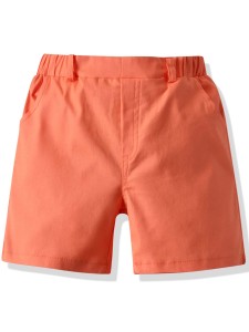 Toddler Boys Solid Elastic Waist Shorts