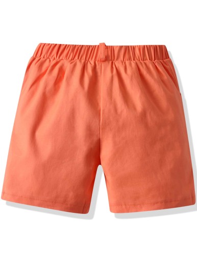 Toddler Boys Solid Elastic Waist Shorts