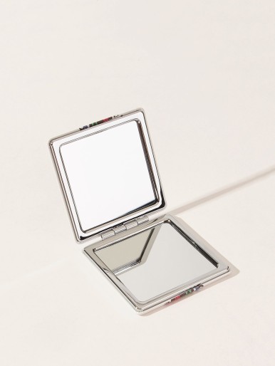 SHEIN مرآة قابلة للطي بنمط الشكل