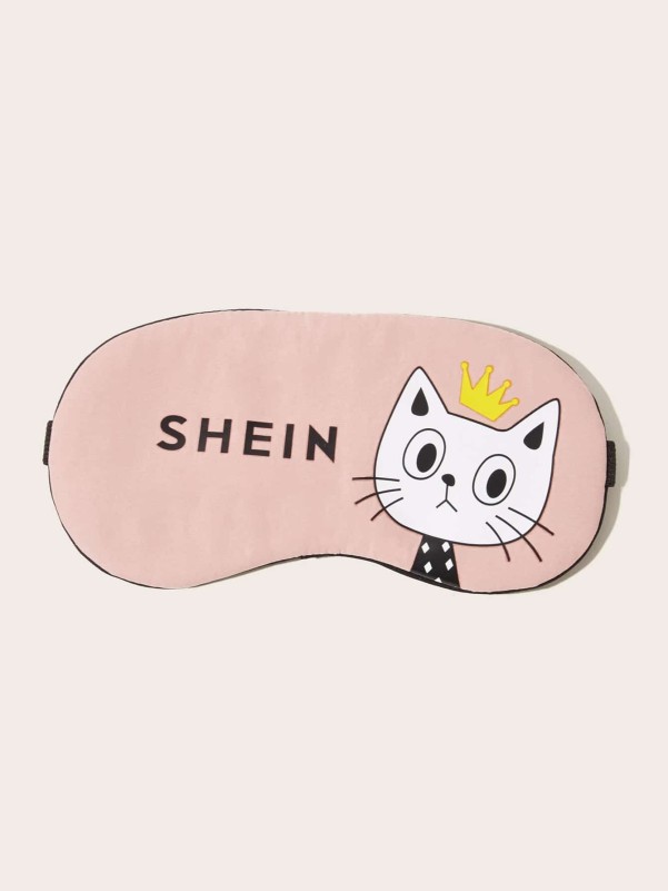 SHEIN Cartoon Print Eye Cover