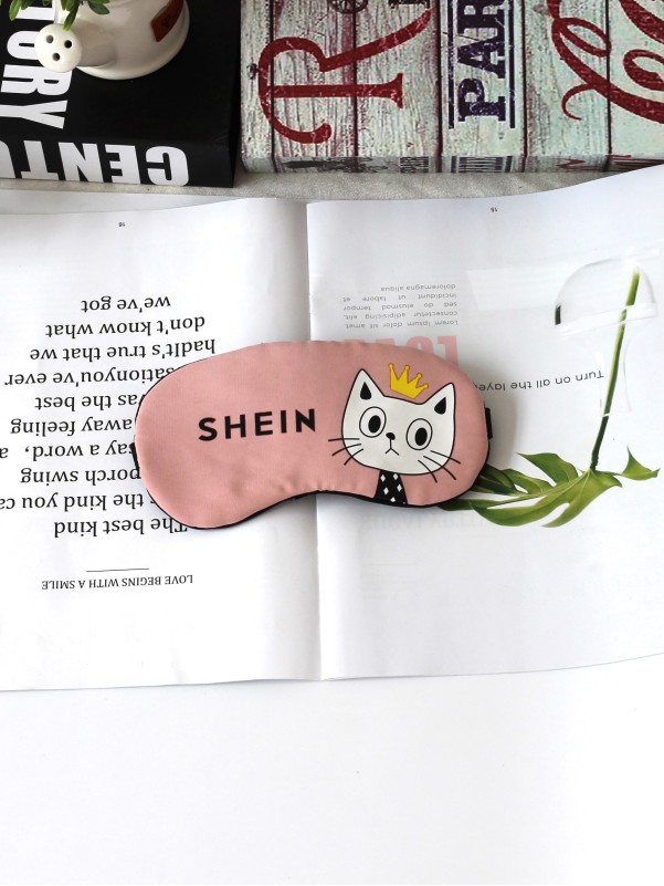 SHEIN Cartoon Print Eye Cover