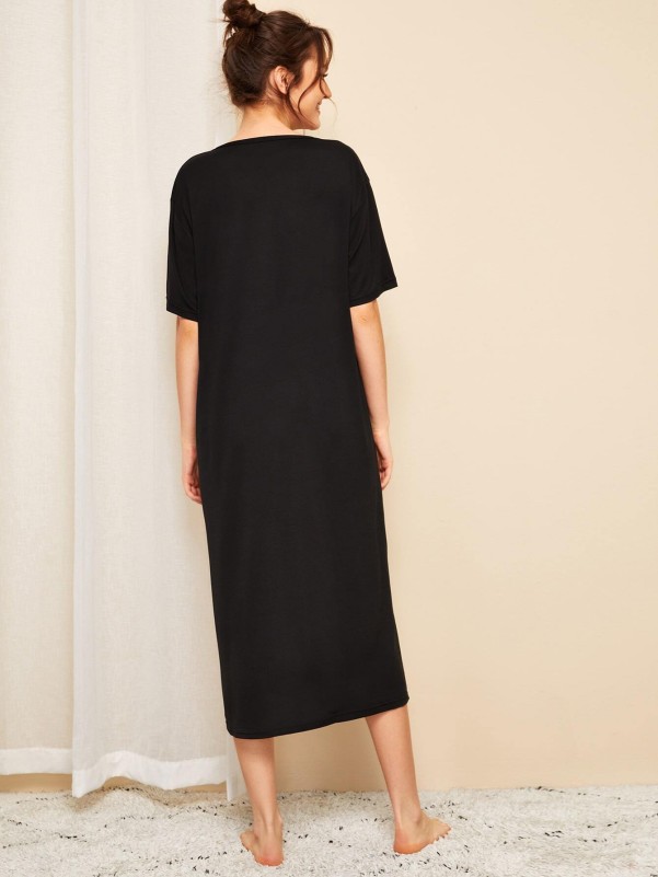 Faith black nightgown