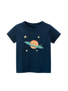 Toddler Boys Planet & Star Print Tee