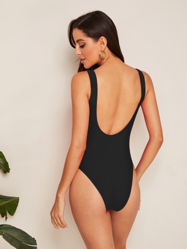 Low Back One Piece Swimsuit
