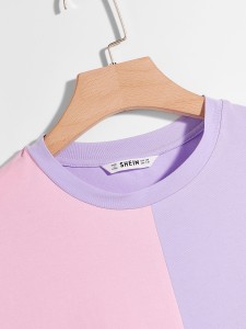 Men Drop Shoulder Color Block Tee