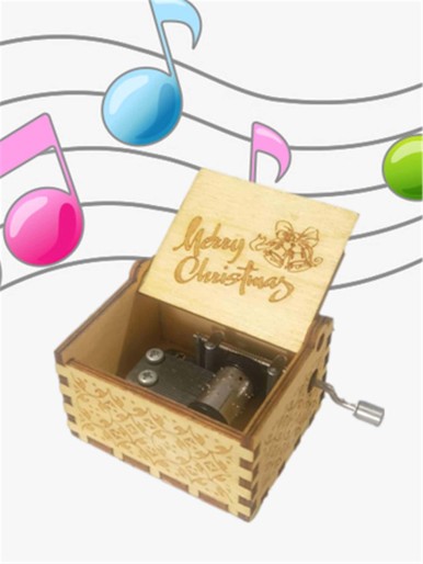 1 قطعة صندوق تشغيل الموسيقى عيد الميلاد
