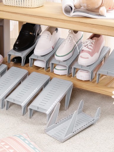 1pc Adjustable Shoe Storage Rack