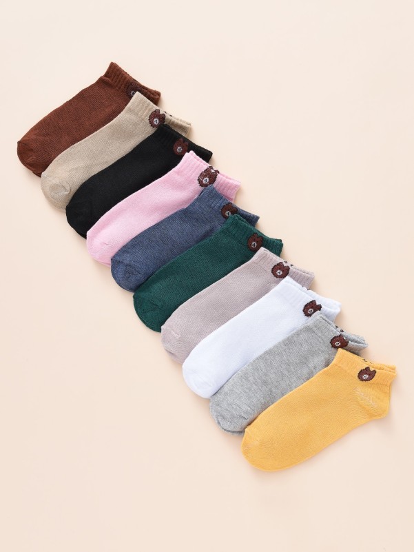 10pairs Men Cartoon Graphic Socks