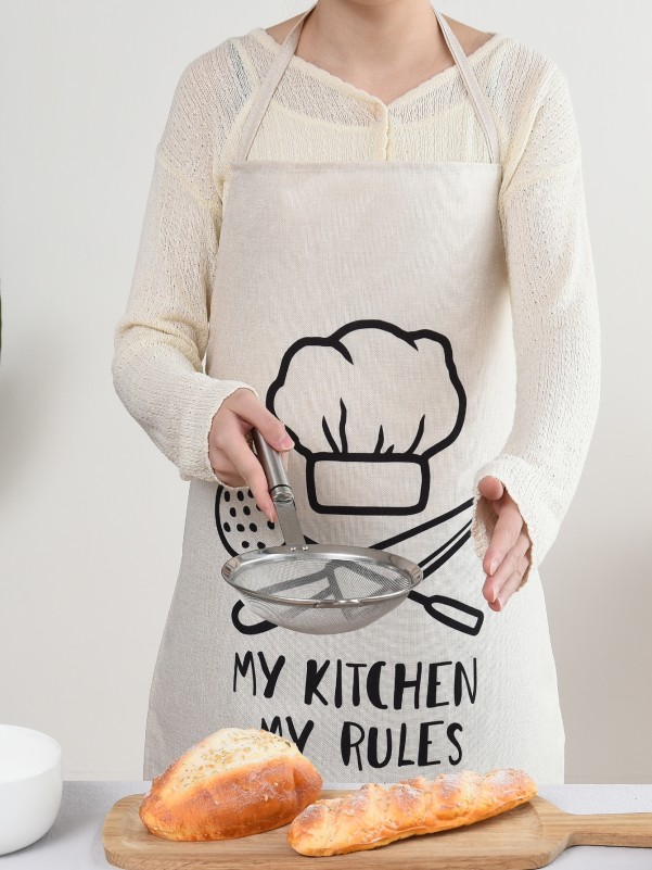 Slogan Graphic Apron