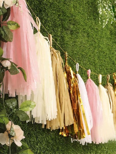 DIY Paper Tassel Garland Banner 20pcs