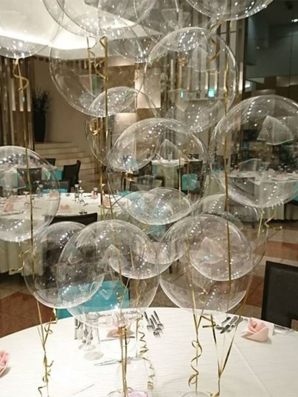 10 Inch Clear Balloon 20pcs With Balloon Rope 2rolls