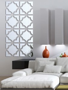 4pcs Mirror Surface Wall Sticker