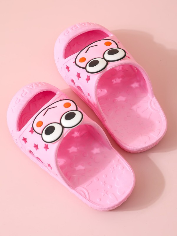 Toddler Girls Cartoon Decor Slippers