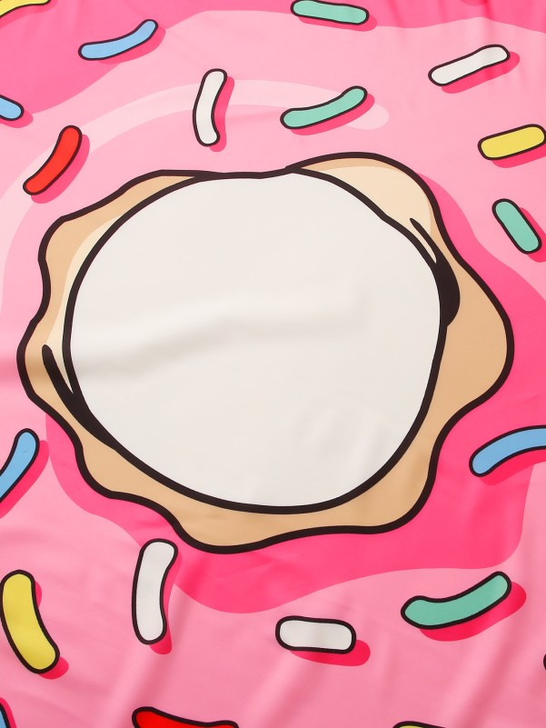 Donuts Print Beach Blanket