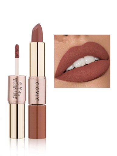 2 In 1 Matte Lip Gloss & Lip Lipstick 02