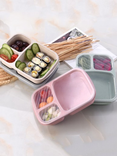 1pc 3-grid Random Lunch Box