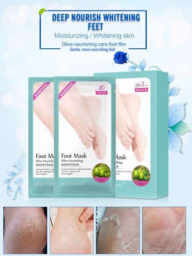 1pair Olive Nourishing Foot Exfoliator