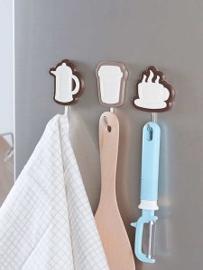 Random Coffee Design Wall Hook 2pcs