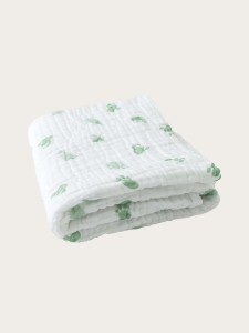 Kids Cactus Print Muslin Face Towel