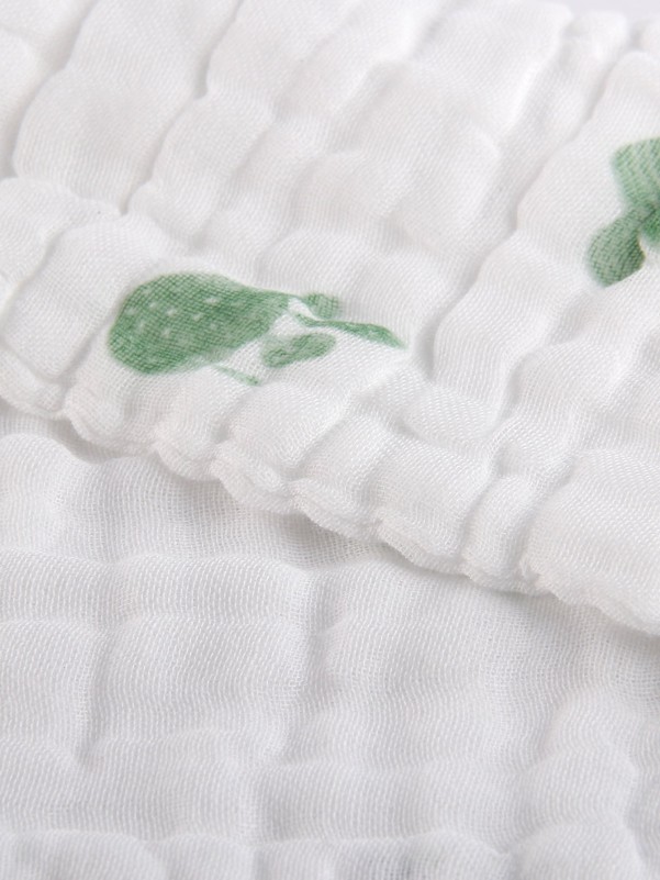 Kids Cactus Print Muslin Face Towel