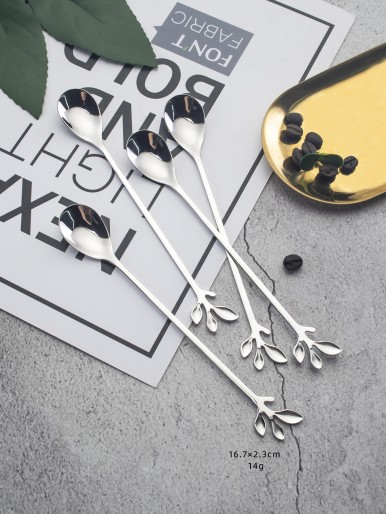 4pcs Branch Design Spoon