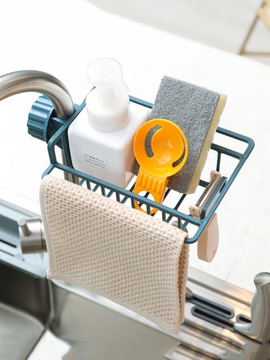 1pc Faucet Drain Storage Basket