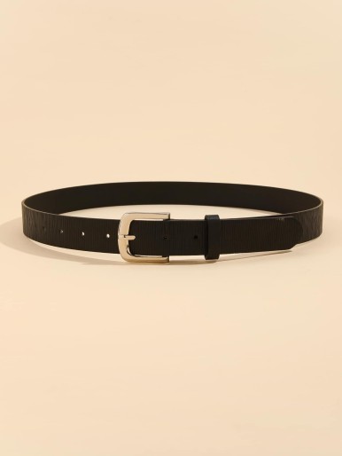 Men PU Buckle Belt